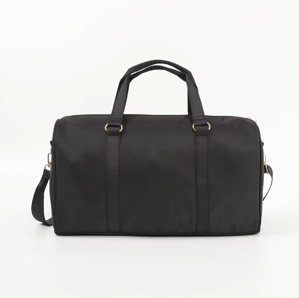 Black Plain Duffle Bag