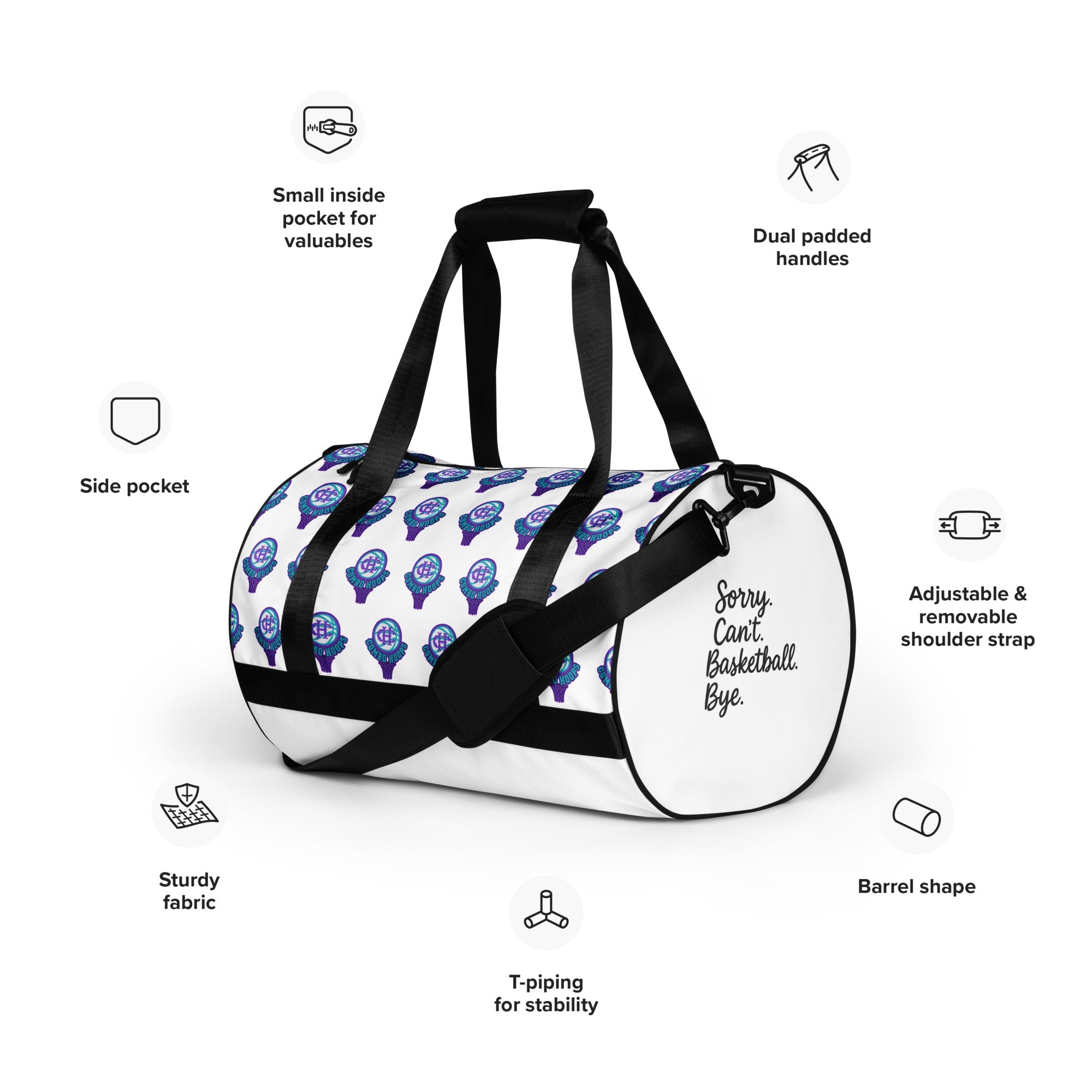 All-over print gym bag